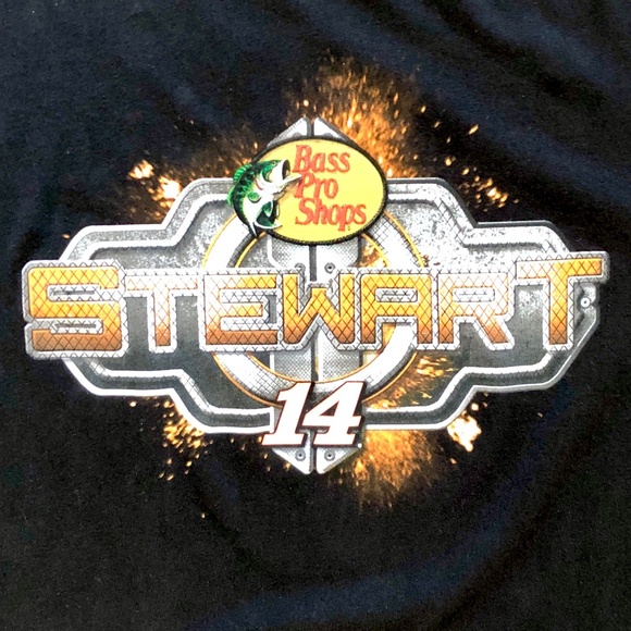 Nascar, Tony Stewart, 2014, Bass Pro Shops, Car Racing T-Shirt, Mens, Size XL - Picture 3 of 7